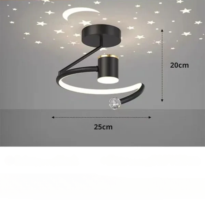 StellaGlow Dimmable LED Ceiling Light with Starry Sky Effect