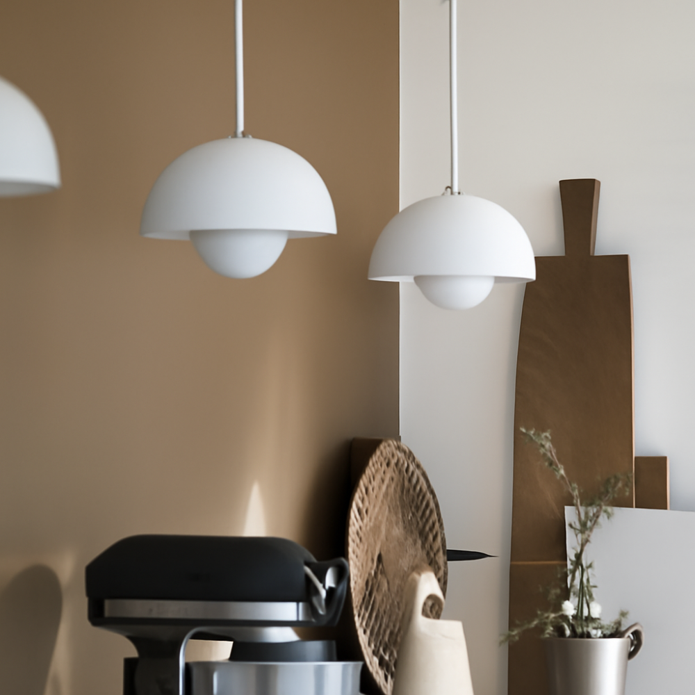 ArcoLux Half-Circle Modern Chandelier – Colorful Scandinavian Light