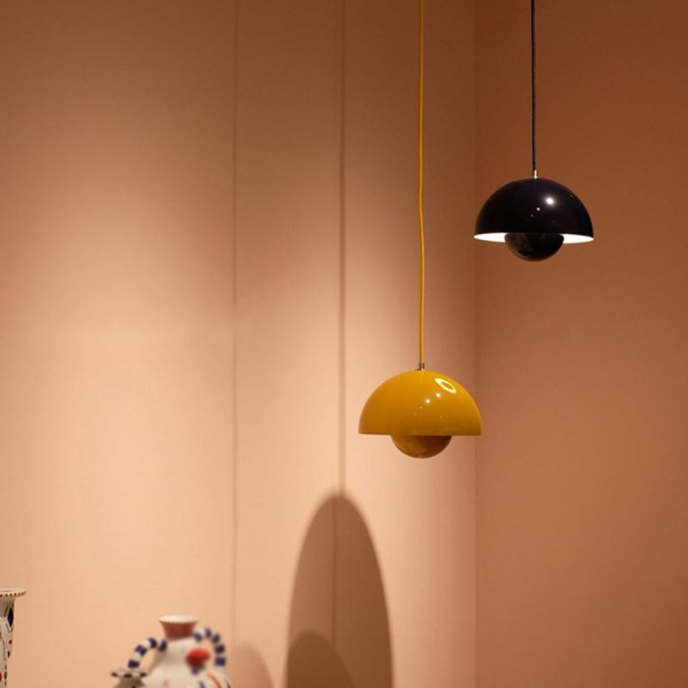 ArcoLux Half-Circle Modern Chandelier – Colorful Scandinavian Light