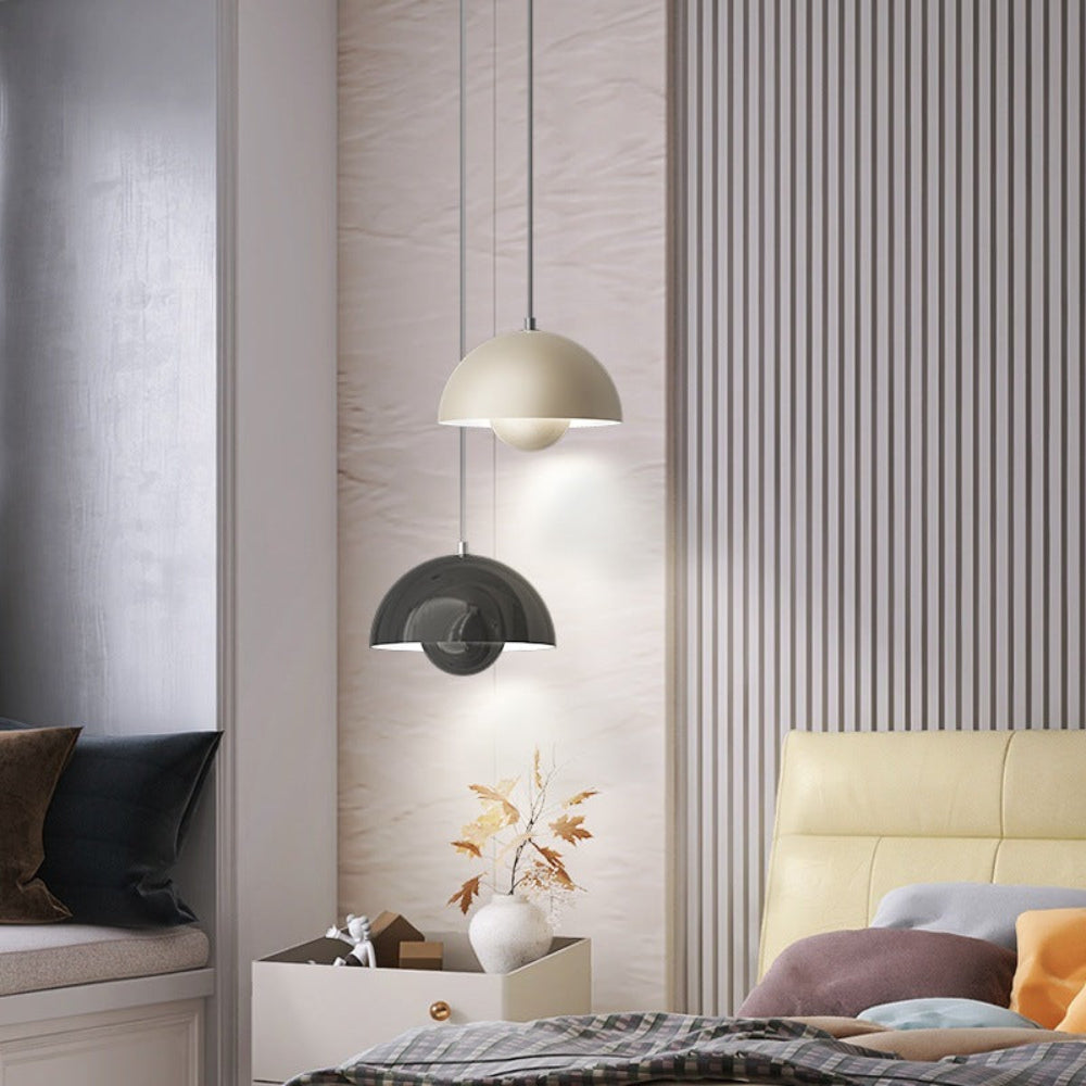 ArcoLux Half-Circle Modern Chandelier – Colorful Scandinavian Light