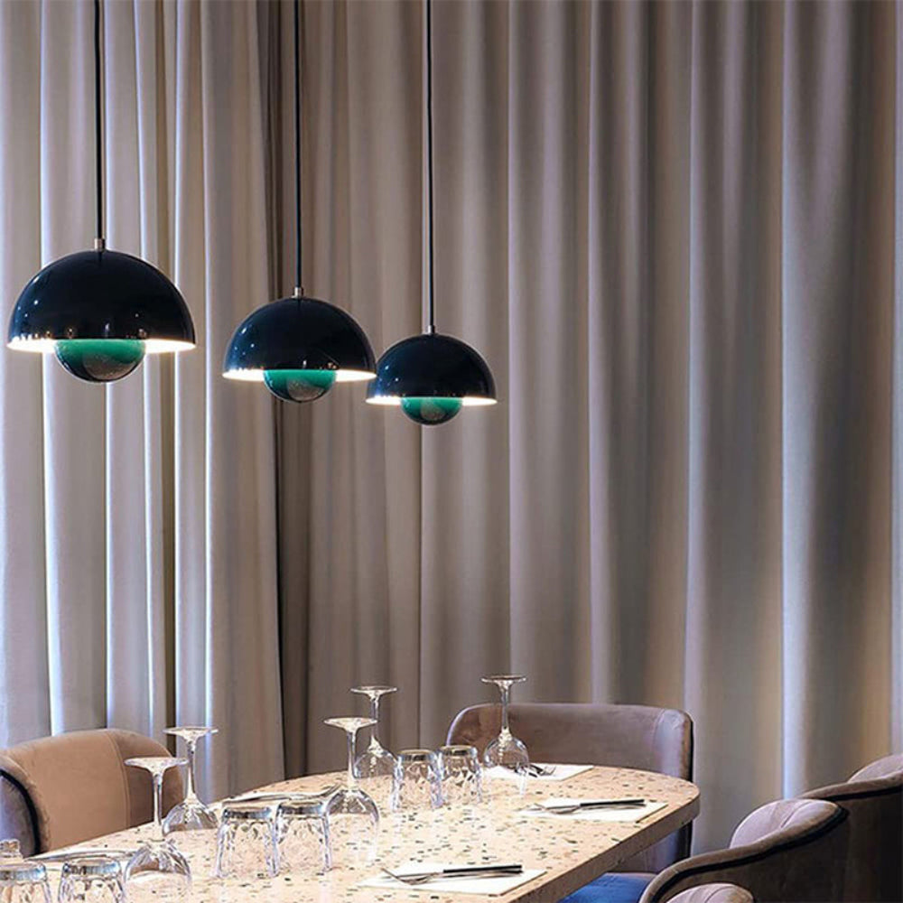 ArcoLux Half-Circle Modern Chandelier – Colorful Scandinavian Light