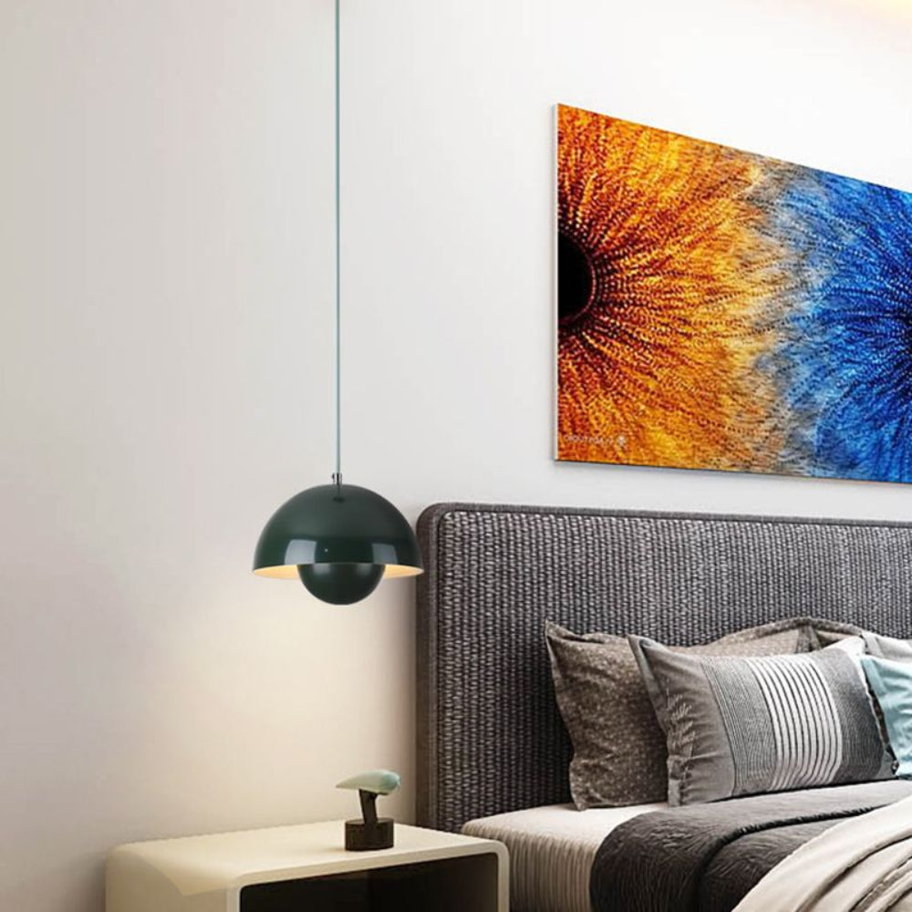 ArcoLux Half-Circle Modern Chandelier – Colorful Scandinavian Light