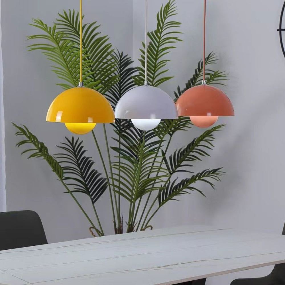 ArcoLux Half-Circle Modern Chandelier – Colorful Scandinavian Light