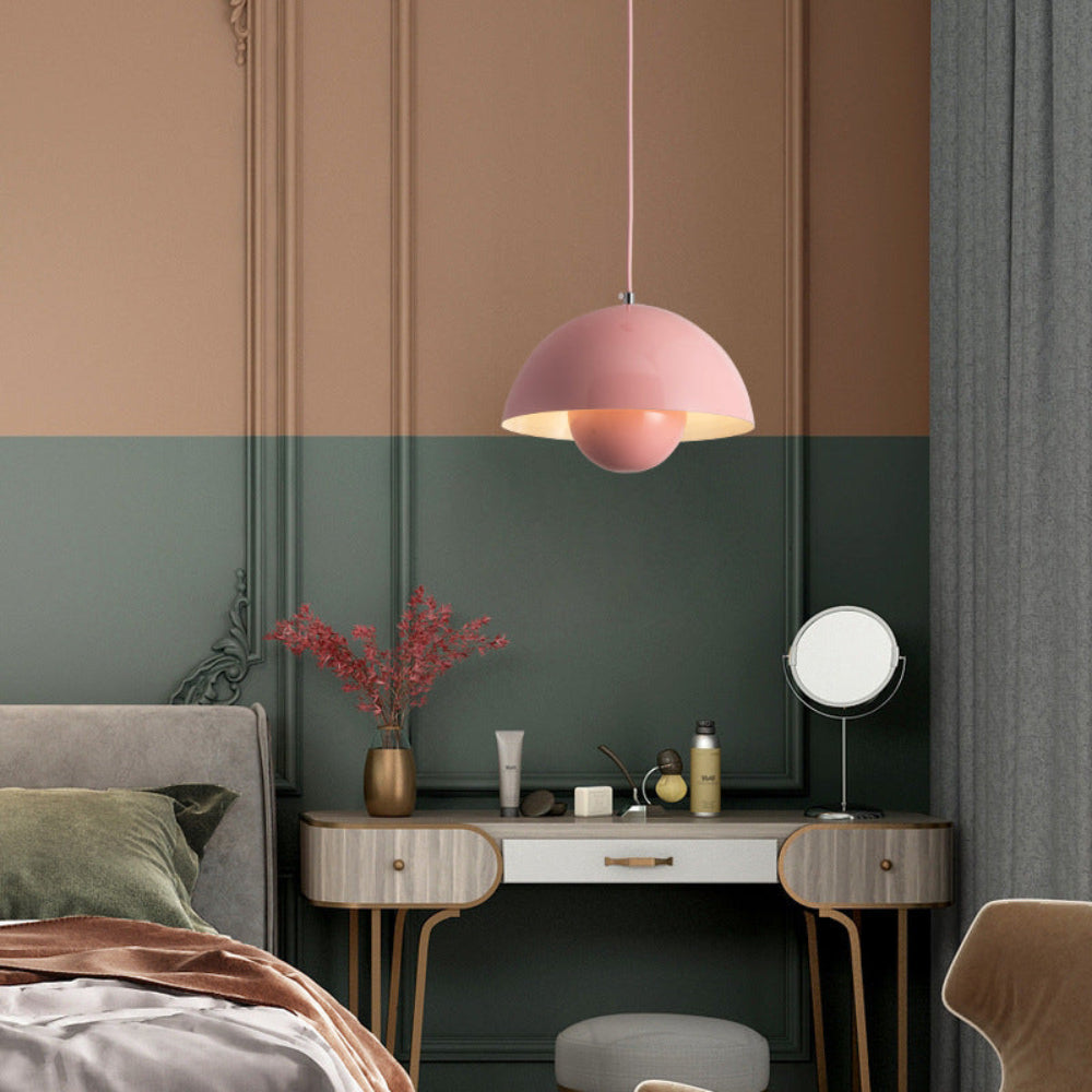 ArcoLux Half-Circle Modern Chandelier – Colorful Scandinavian Light