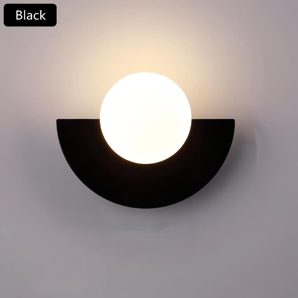 Lunaris Half-Moon LED Wall Light – Nordic Minimalist Design
