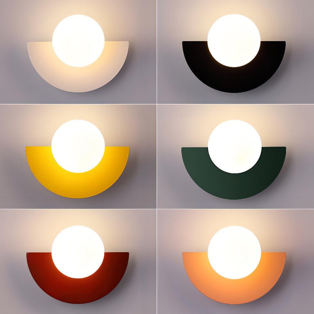 Lunaris Half-Moon LED Wall Light – Nordic Minimalist Design