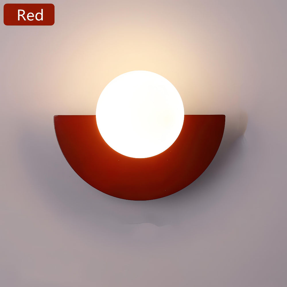 Lunaris Half-Moon LED Wall Light – Nordic Minimalist Design