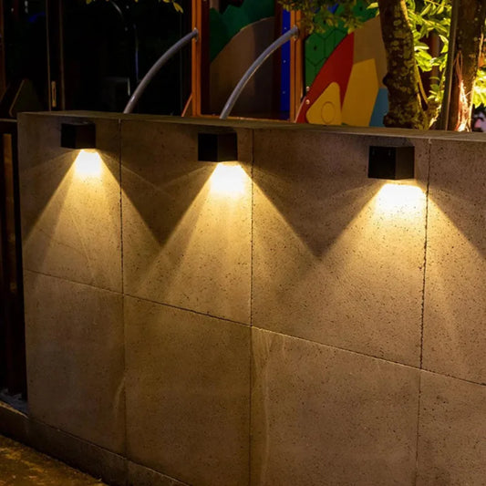 SolarGlow Solar-Powered Outdoor LED Wall Light