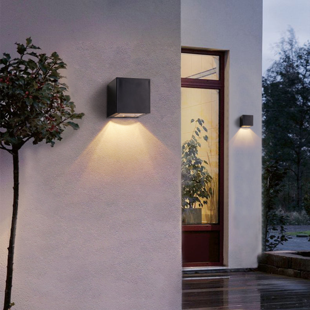 SolarGlow Solar-Powered Outdoor LED Wall Light