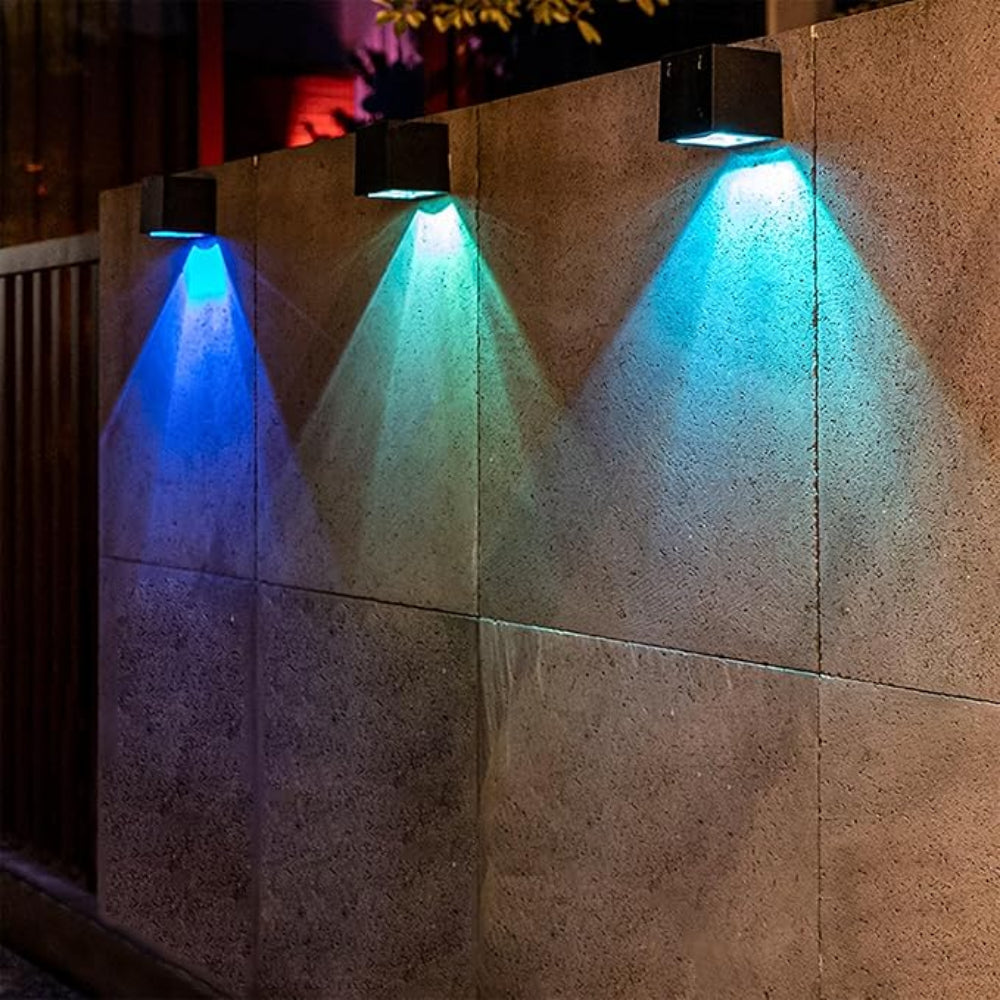 SolarGlow Solar-Powered Outdoor LED Wall Light