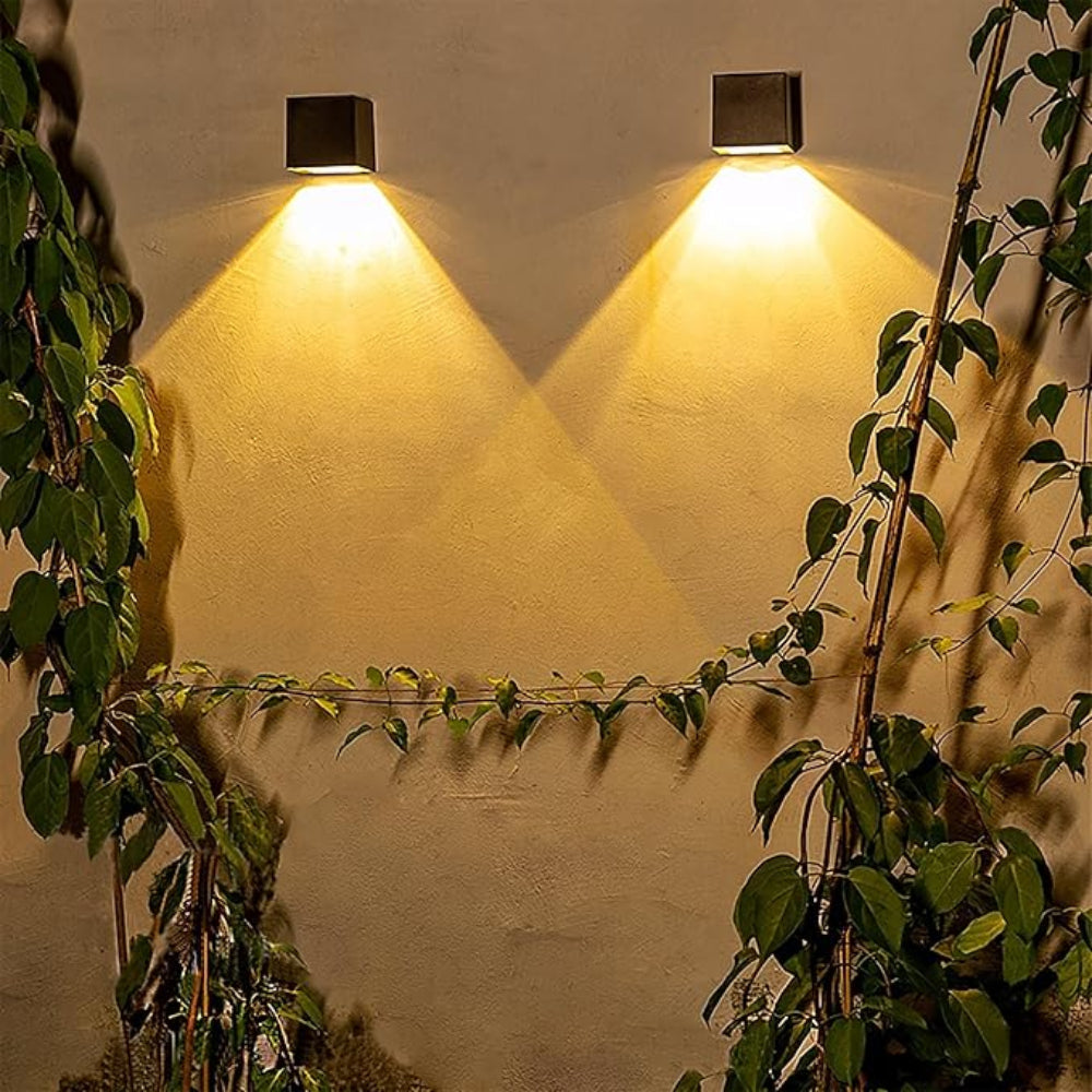SolarGlow Solar-Powered Outdoor LED Wall Light