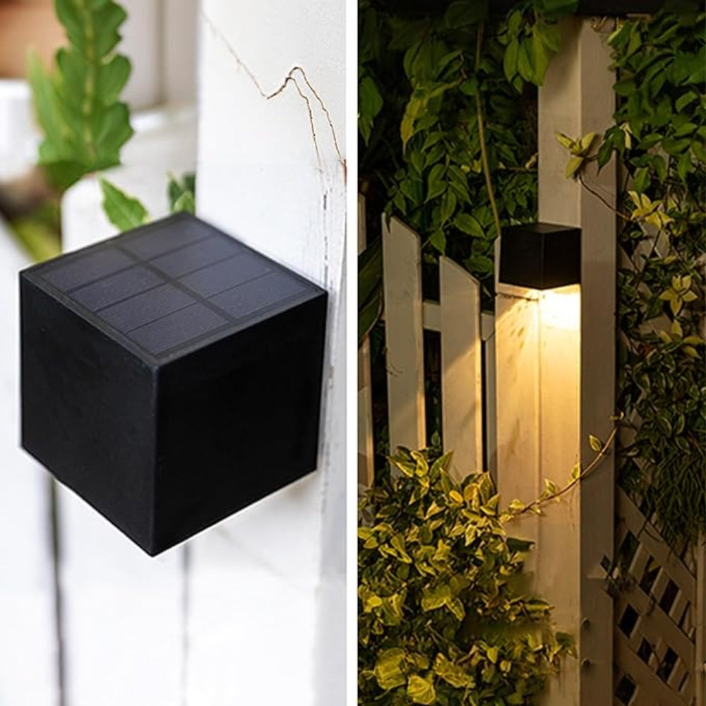 SolarGlow Solar-Powered Outdoor LED Wall Light