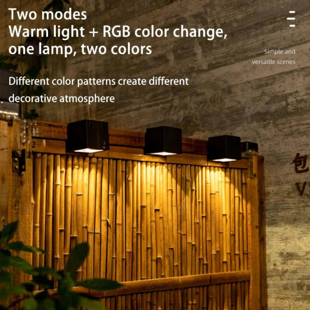 SolarGlow Solar-Powered Outdoor LED Wall Light