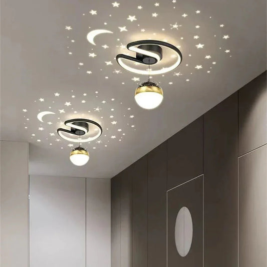 StellaGlow Dimmable LED Ceiling Light with Starry Sky Effect