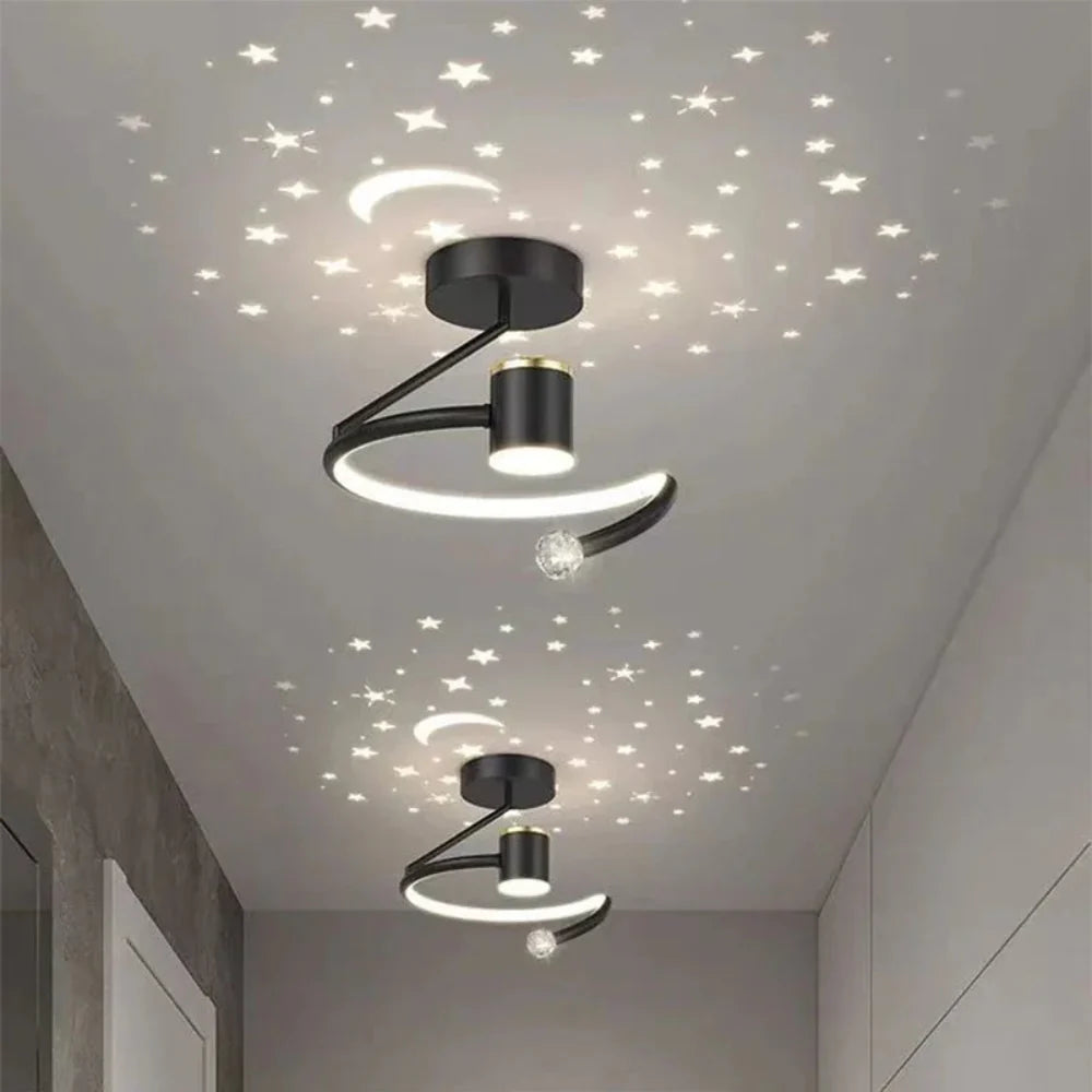 StellaGlow Dimmable LED Ceiling Light with Starry Sky Effect