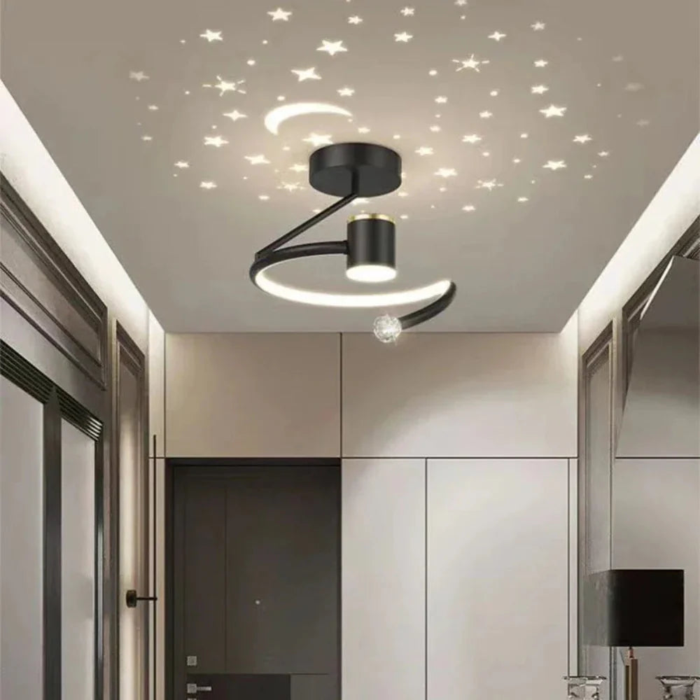 StellaGlow Dimmable LED Ceiling Light with Starry Sky Effect