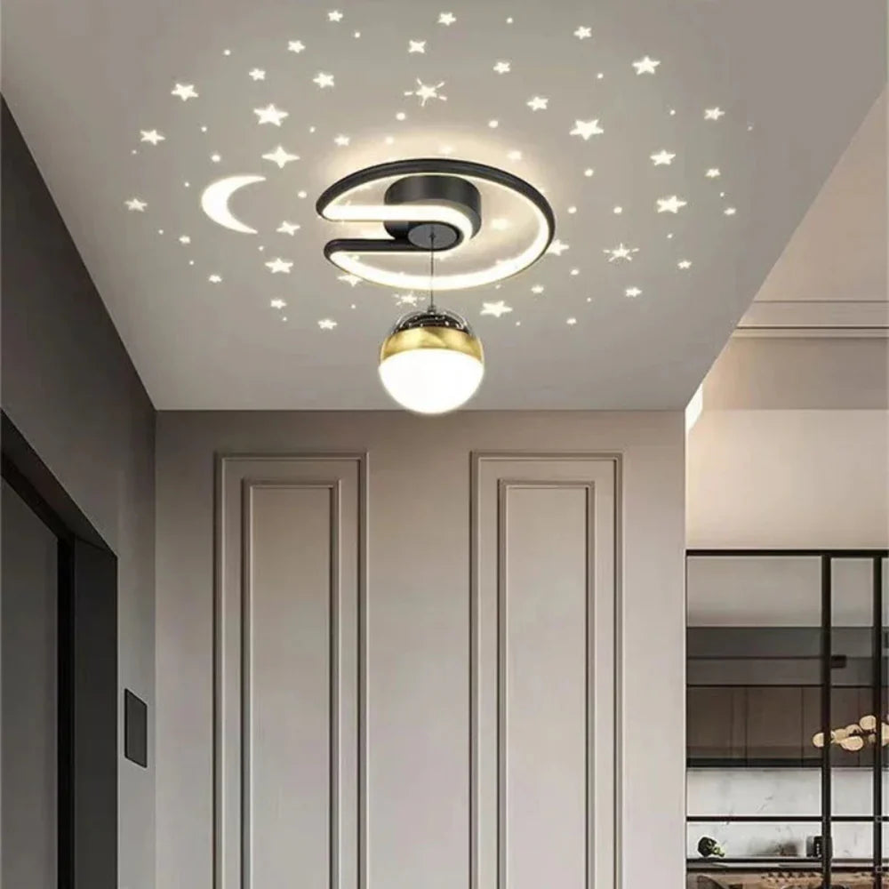 StellaGlow Dimmable LED Ceiling Light with Starry Sky Effect