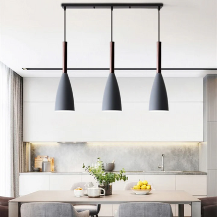 Modern Nordic Pendant Light – Adjustable Aluminum Fixture for Kitchen