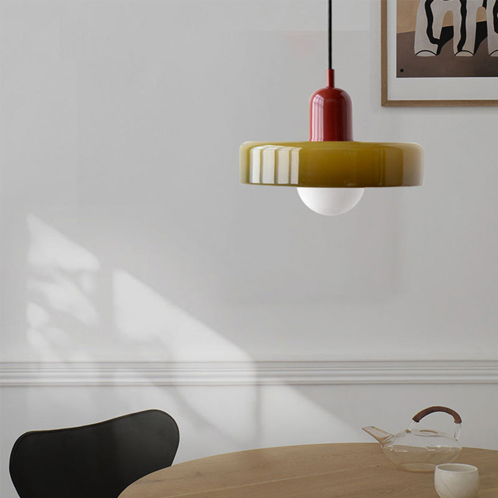 Aurelia Adjustable Glass Chandelier – Bauhaus-Inspired Pendant Light