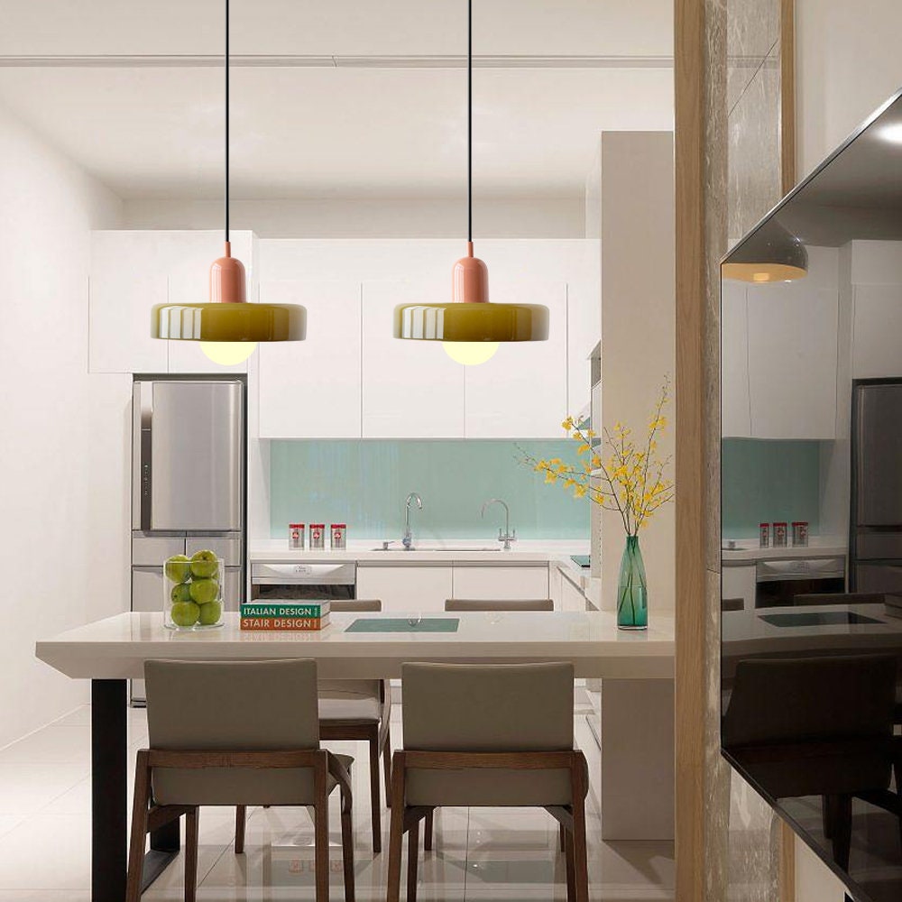 Aurelia Adjustable Glass Chandelier – Bauhaus-Inspired Pendant Light