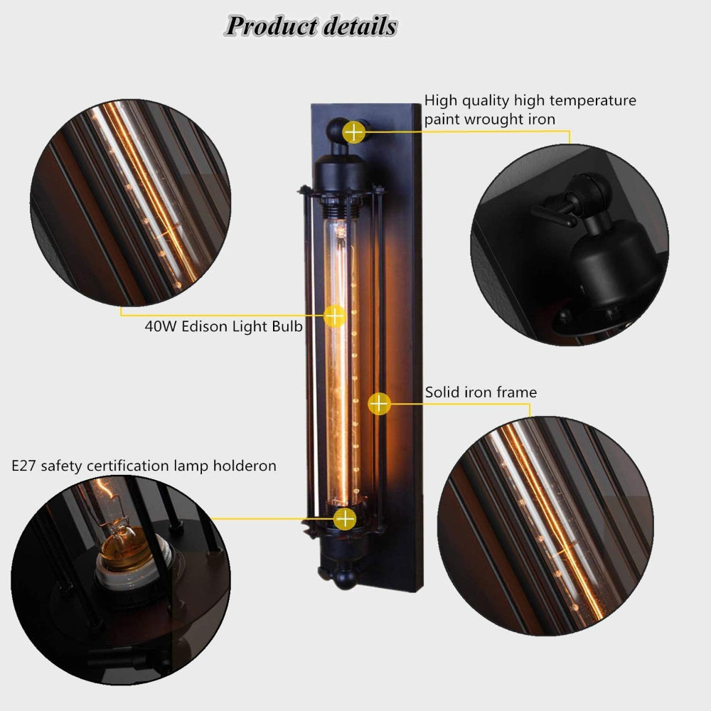 Vintage Wall Mounted LED Lamp – Timeless Design with Elegant Touch