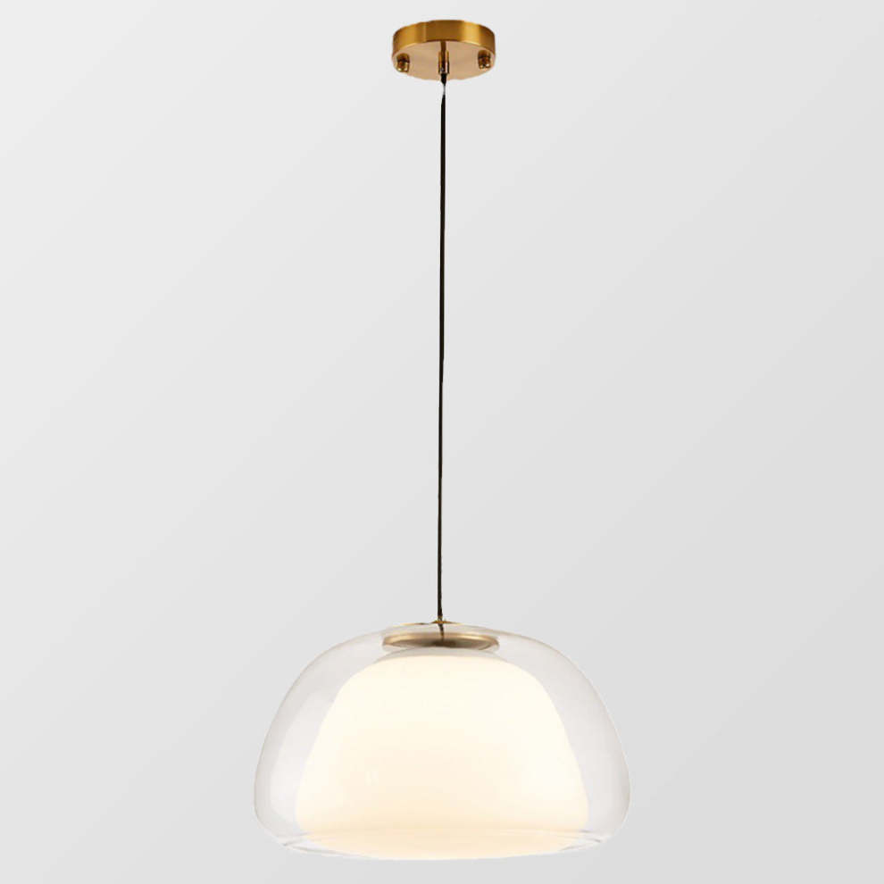 Modern Milk Glass Pendant Light – Elegant Illumination for Any Room