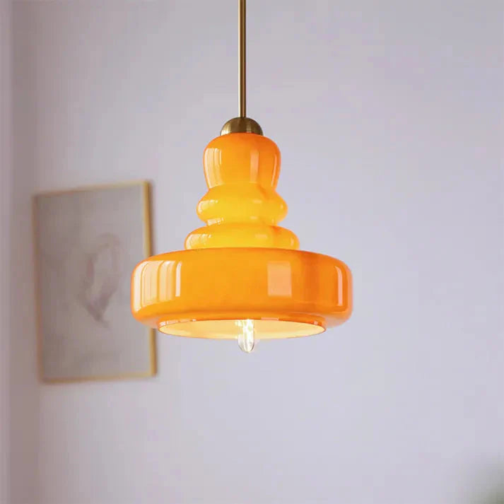 Bauhaus Style Colorful Glass Pendant Light – Unique Artistic Illumination