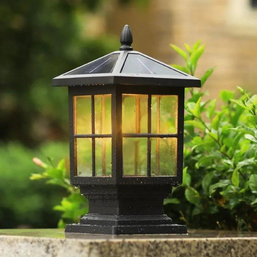 Modern Aluminum Solar Pillar Light – Elegant Outdoor Landscape Lighting