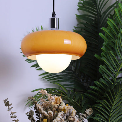 Bauhaus Coffee Glass Pendant Light – Modern Art Inspired Illumination