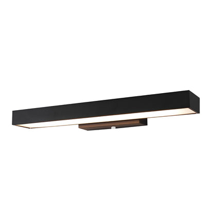 Amberly Home - Modern Black Stainless Steel Outdoor Wall Light