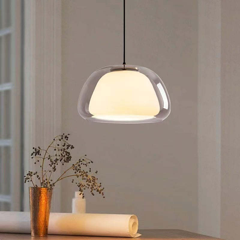 Modern Milk Glass Pendant Light – Elegant Illumination for Any Room