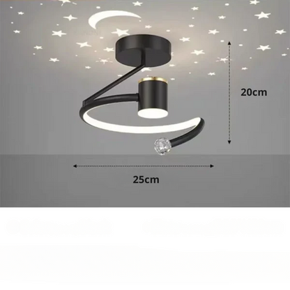 StellaGlow Dimmable LED Ceiling Light with Starry Sky Effect