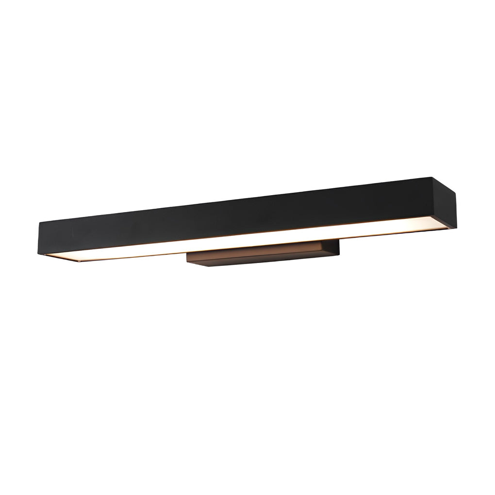 Amberly Home - Modern Black Stainless Steel Outdoor Wall Light