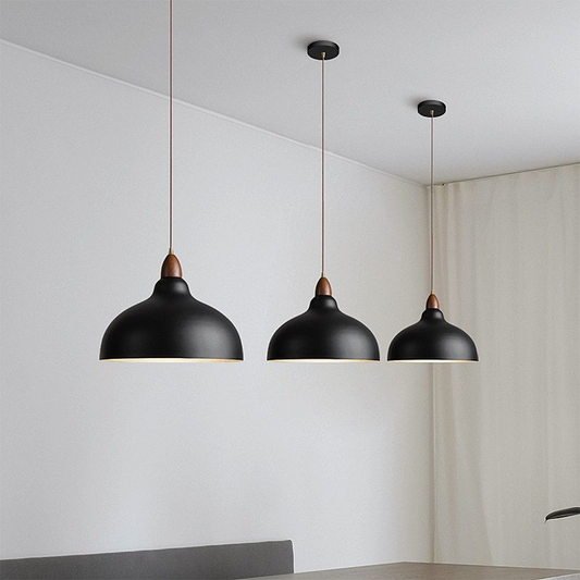 Scandinavian Wooden Pendant Light – Elegant Illumination for Kitchens