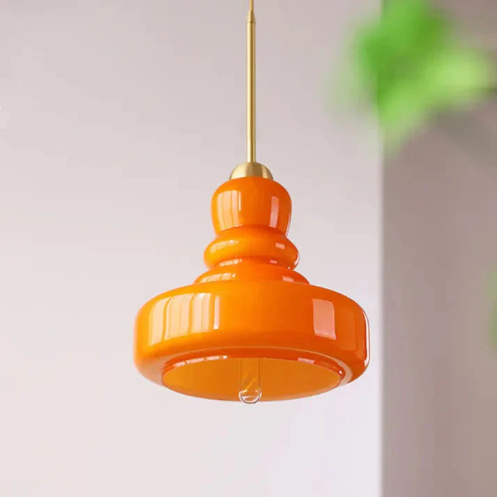 Bauhaus Style Colorful Glass Pendant Light – Unique Artistic Illumination