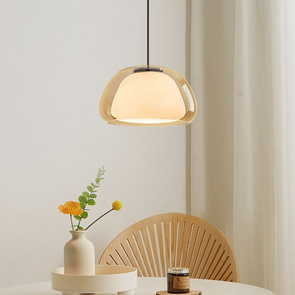 Modern Milk Glass Pendant Light – Elegant Illumination for Any Room