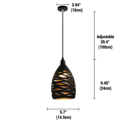 Vintage Metal Pendant Light – Elegant Illumination for Any Space