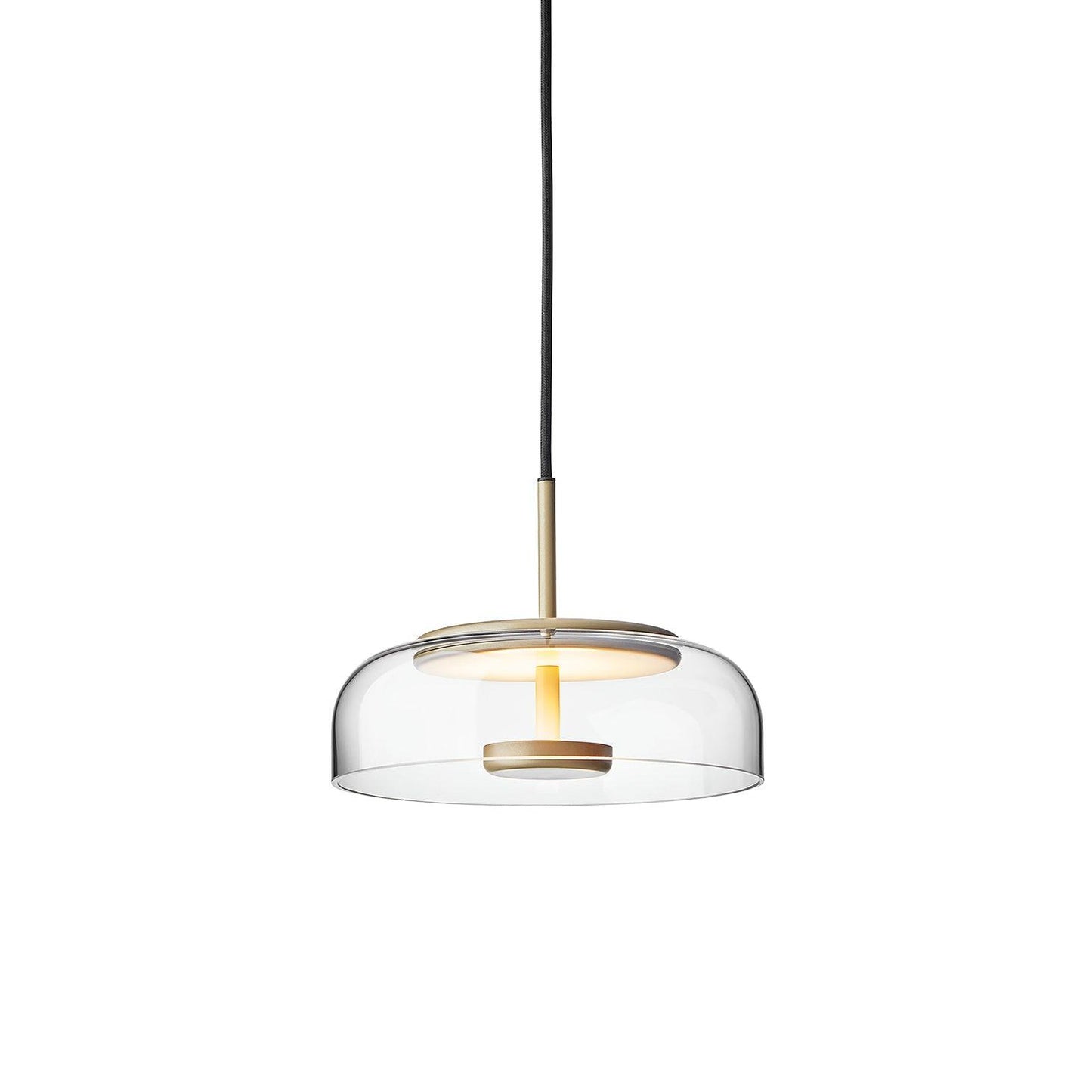 Modern Brass and Glass Pendant Light – Elegant Illumination for Home