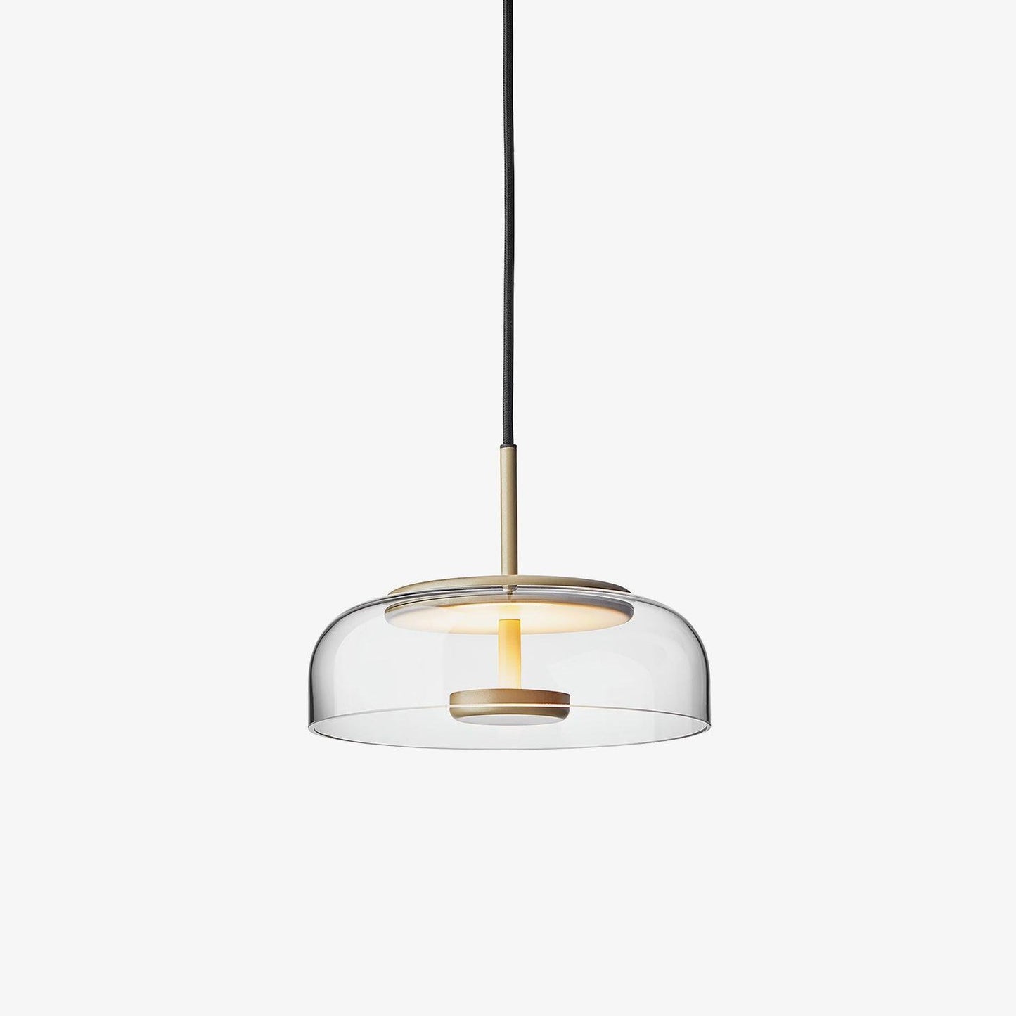 Modern Brass and Glass Pendant Light – Elegant Illumination for Home