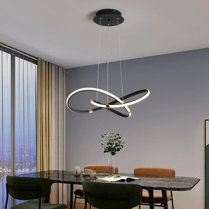 Modern Black and Gold Chandelier – Elegant Illumination for Small Spaces