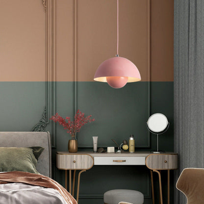 ArcoLux Half-Circle Modern Chandelier – Colorful Scandinavian Light