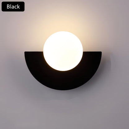 Lunaris Half-Moon LED Wall Light – Nordic Minimalist Design