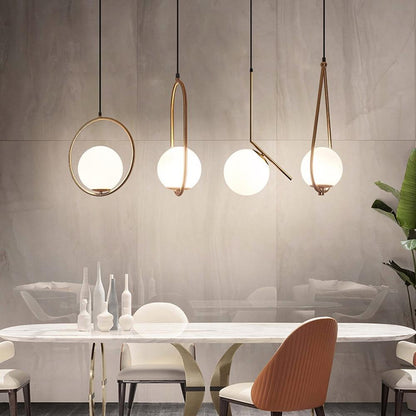 Modern Glass Pendant Light – Elegant Illumination for Dining Spaces