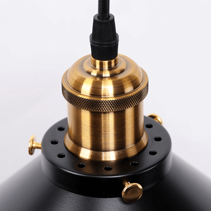 Vintage Brass Cone Pendant Light – Elegant Illumination for Home