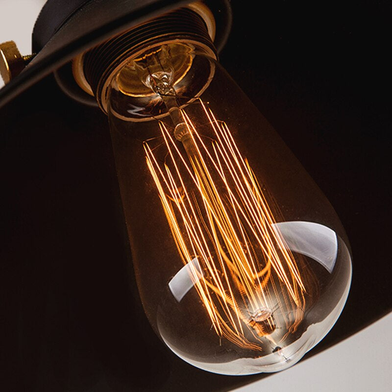 Vintage Brass Cone Pendant Light – Elegant Illumination for Home