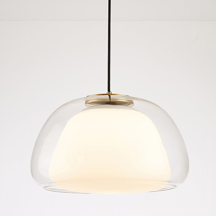 Modern Milk Glass Pendant Light – Elegant Illumination for Any Room