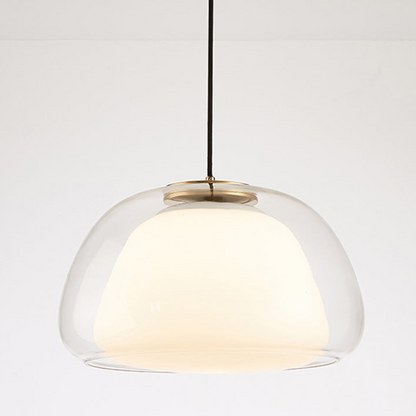 Modern Milk Glass Pendant Light – Elegant Illumination for Any Room