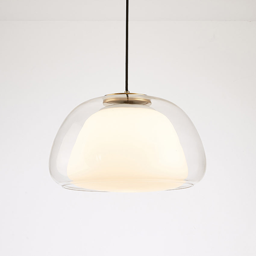 Modern Milk Glass Pendant Light – Elegant Illumination for Any Room