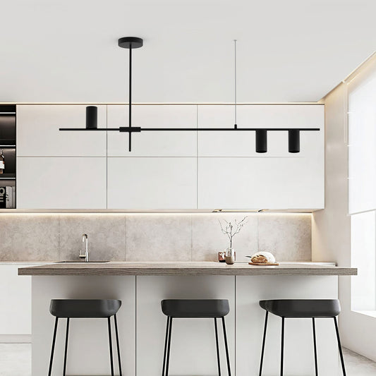 Modern Minimalist Long Linear Pendant Light – Elegant Illumination for Stylish Interiors