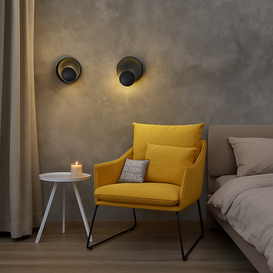 Orbit LED Wall Light – Elegant Rotatable Lamp for Modern Interiors